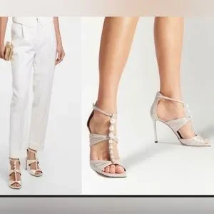 Jimmy Choo | Shoes | Jimmy Choo Aura 95 Satin Sandals | Poshmark